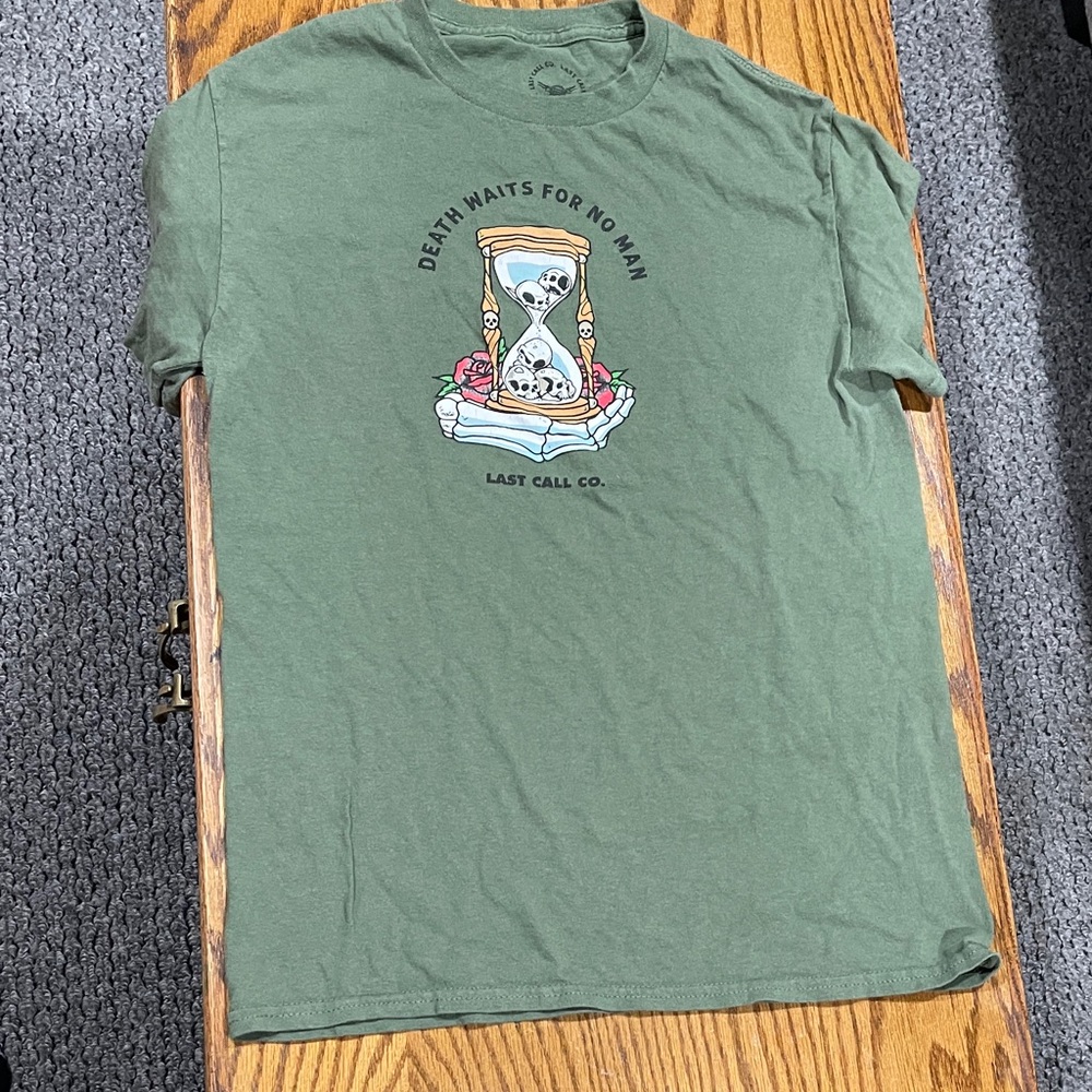 Olive Graphic Tee for Men